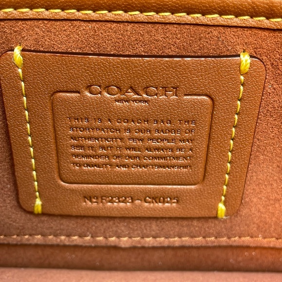 Coach Tabby Crossbody Wristlet Brass/Rust NWT - Picture 3 of 17